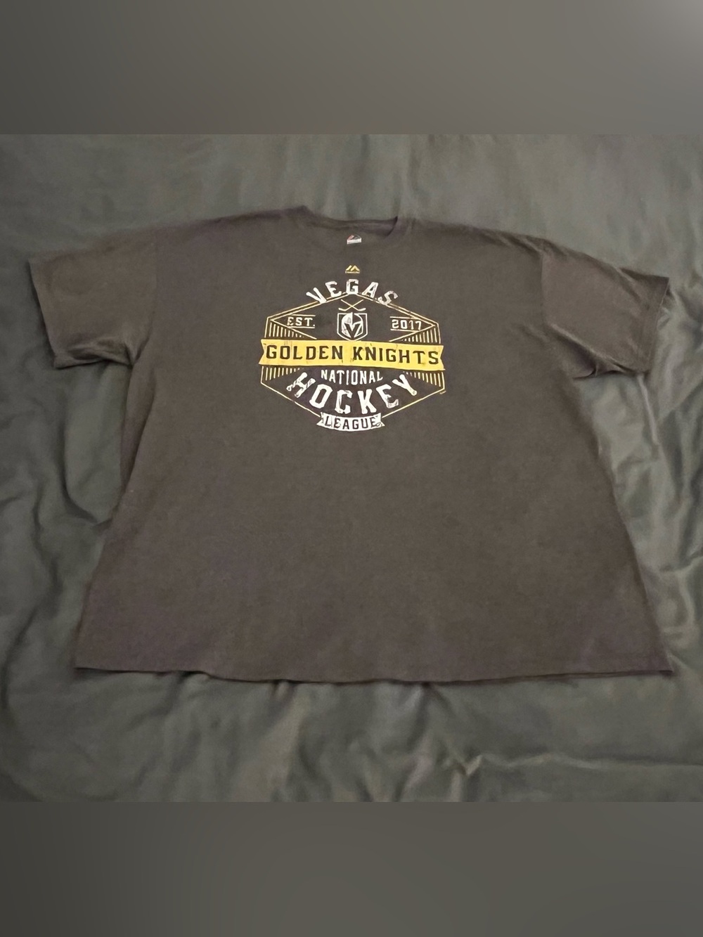 Vegas Golden Knights NHL Charcoal Color Graphic t-shirt